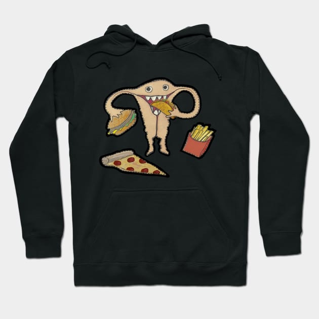 Hungry Uterus w/o Text Hoodie by KIMYKASK